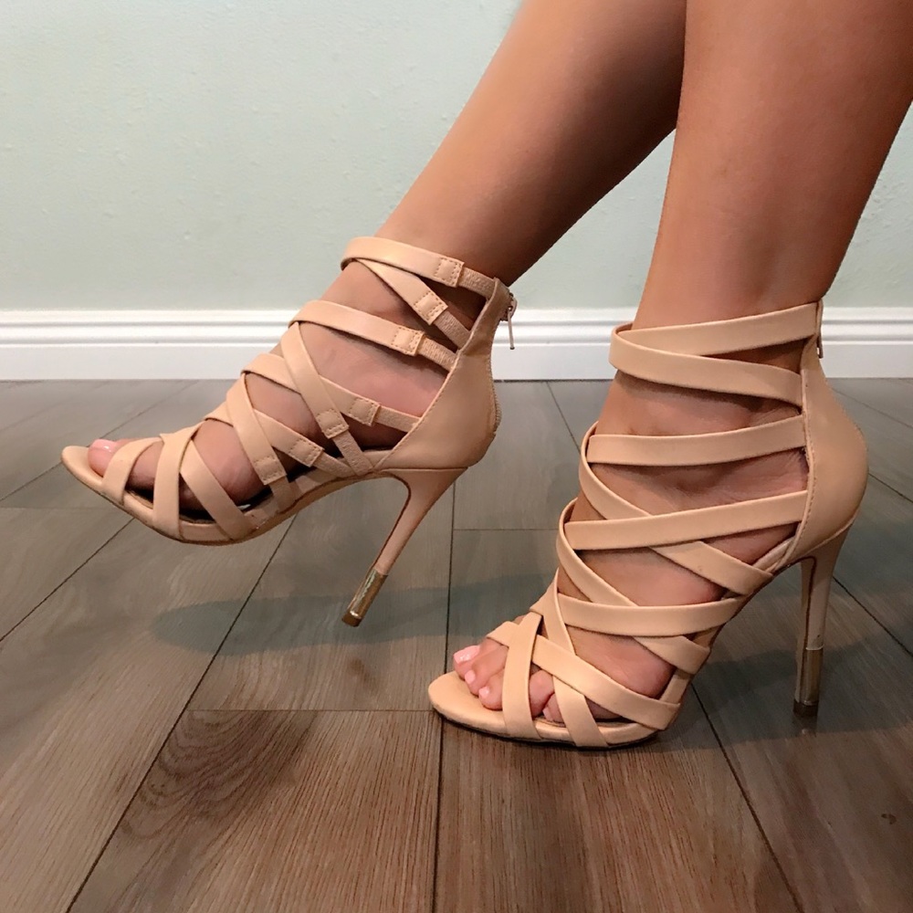 Strappy Nude Heel